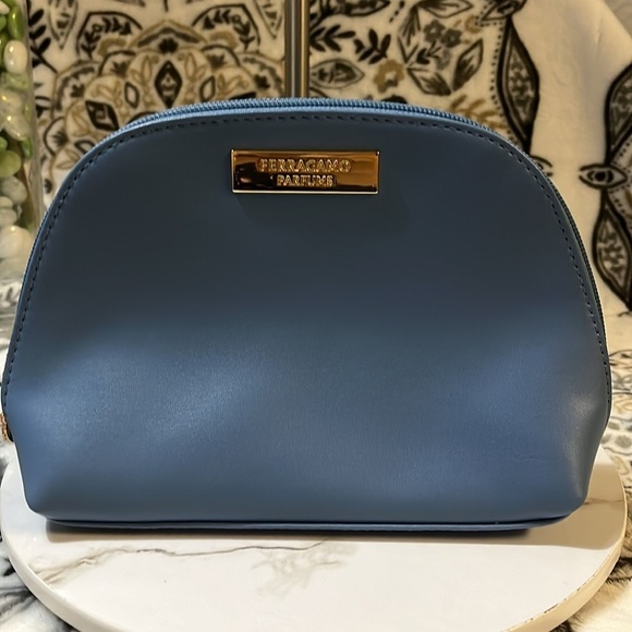 Ferragamo Travel Pouch for Turkish Airlines, Blue - Picture 10 of 10